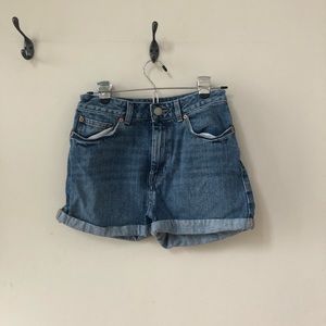 ASOS high waisted jean shorts